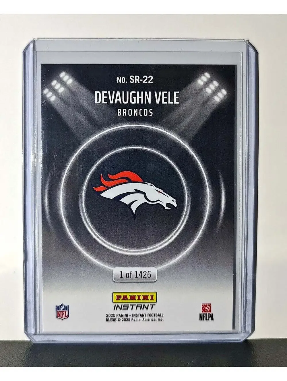 Devaughn Vele Rookie 2024 Panini Spotlight Rookies NFL #22 Card Broncos 1 of 142